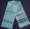 Pure Kancheepuram Handloom Soft Silk Saree - Pastel green borderless