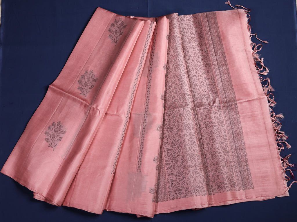 Pure Kancheepuram Handloom Soft Silk Saree – Borderless