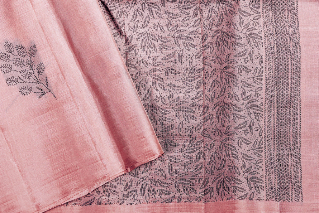 Pure Kancheepuram Handloom Soft Silk Saree – Borderless