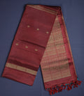Pure Kancheepuram Handloom Silk Saree – Borderless, Silk thread woven soft silk